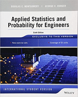 APPLIED STATISTICS AND PROBABILITY FOR ENGINEERS