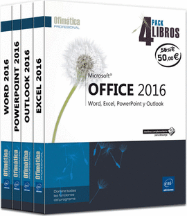 PACK MICROSOFT OFFICE 2016  4 TOMOS