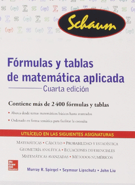 FRMULAS Y TABLAS DE MATEMTICA APLICADA