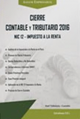 CIERRE CONTABLE Y TRIBUTARIO 2016