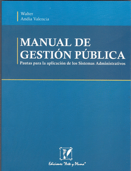 MANUAL DE GESTION PUBLICA + CD-ROM