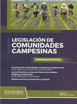 LEGISLACIÓN DE COMUNIDADES CAMPESINAS