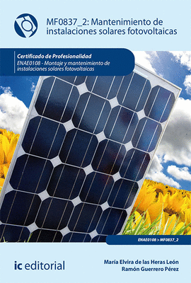 MANTENIMIENTO DE INSTALACIONES SOLARES FOTOVOLTAICAS MF0837_2