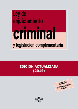 LEY DE ENJUICIAMIENTO CRIMINAL Y LEGISLACIN COMPLEMENTARIA