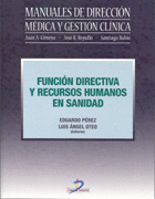 FUNCION DIRECTIVA Y RECURSOS HUMANOS EN SANIDAD