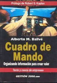 CUADRO DE MANDO ORGANIZANDO INFORMACION PARA CREAR VALOR