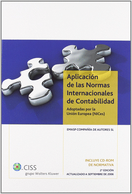 APLICACION DE LAS NORMAS INTERNACIONALES DE CONTABILIDAD + CD-ROM