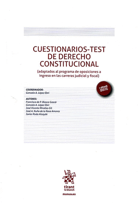 CUESTIONARIOS-TEST DE DERECHO CONSTITUCIONAL 2017