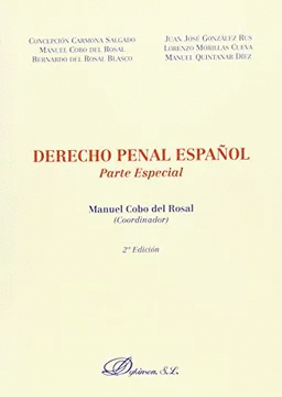 DERECHO PENAL ESPAÑOL  PARTE ESPECIAL