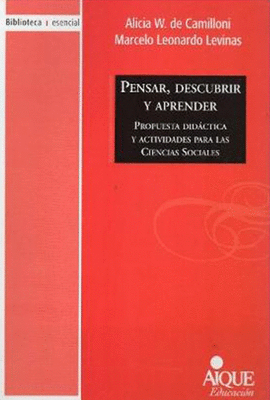 PENSAR DESCUBRIR Y APRENDER PROPUESTA DIDACTICA Y ACTIVIDADES PARA LAS CIENCIAS SOCIALES