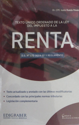 TEXTO NICO ORDENADO DE LA LEY DEL IMPUESTO A LA RENTA