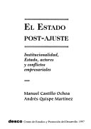 EL ESTADO POST-AJUSTE