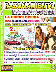 RAZONAMIENTO MATEMATICO 2024 LA ENCICLOPEDIA