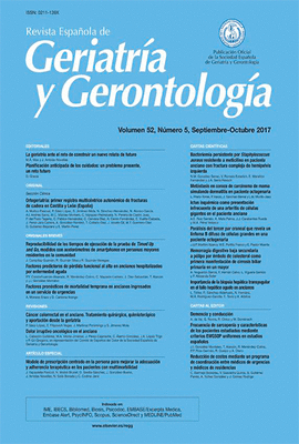 REVISTA ESPAOLA DE GERIATRIA Y GERONTOLOGIA VOL. 54  2,3,4,5