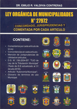LEY ORGNICA DE MUNICIPALIDADES N 27972