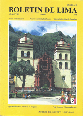 BOLETIN DE LIMA VOL. XL N� 192 A�O 40