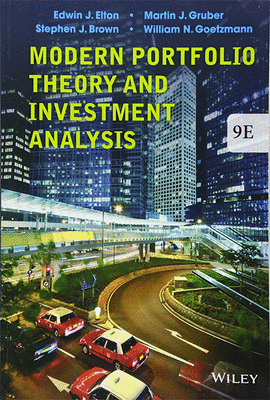 MODERN PORTFOLIO THEORY AND INVESTIMENT ANALYSIS