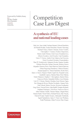 COMPETITION CASE LAW DIGEST