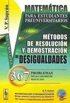 METODOS DE RESOLUCION Y DEMOSTRACION DE DESIGUALDADES