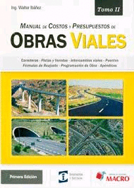 MANUAL DE COSTOS Y PRESUPUESTOS DE OBRAS VIALES TOMO I