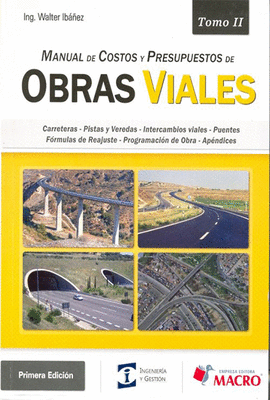 MANUAL DE COSTOS Y PRESUPUESTOS DE OBRAS VIALES TOMO II