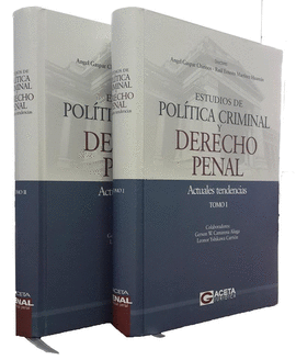 ESTUDIOS DE POLTICA CRIMINAL Y DERECHO PENAL 2 TOMOS