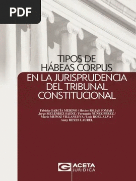 TIPOS DE HBEAS CORPUS EN LA JURISPRUDENCIA DEL TRIBUNAL CONSTITUCIONAL