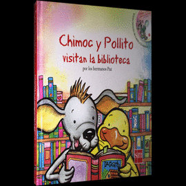 CHIMOC Y POLLITO VISITAN LA BIBLIOTECA