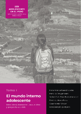 EL MUNDO INTERNO ADOLESCENTE TOMO I