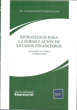 ESTRATEGIAS PARA LA FORMULACION DE ESTADOS FINANCIEROS