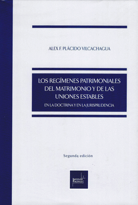 LOS REGIMENES PATRIMONIALES DEL MATRIMONIO DE LAS UNIONES ESTABLES