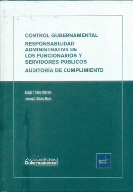 CONTROL GUBERNAMENTAL Y AUDITORIA DE CUMPLIMIENTO