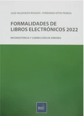 FORMALIDADES DE LIBROS ELECTRNICOS: INCONSISTENCIA Y CORRECCIN DE ERRORES