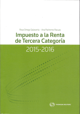 IMPUESTO A LA RENTA DE TERCERA CATEGOR�A 2015-2016