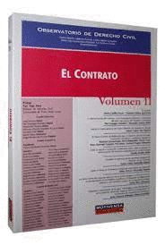 OBSERVATORIO DE DERECHO CIVIL EL CONTRATO VOLUMEN 11
