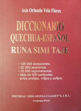 DICCIONARIO QUECHUA-ESPAOL RUNA SIMI TAJE