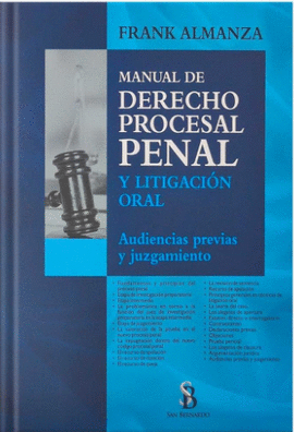 MANUAL DE DERECHO PROCESAL PENAL Y LITIGACIN ORAL