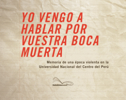 YO VENGO A HABLAR POR VUESTRA BOCA MUERTA