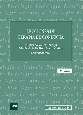 LECCIONES DE TERAPIA DE CONDUCTA