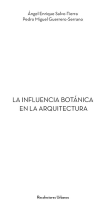 LA INFLUENCIA BOT�NICA EN LA ARQUITECTURA