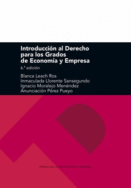 INTRODUCCI�N AL DERECHO PARA LOS GRADOS DE ECONOM�A Y EMPRESA