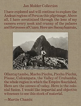 MACHU PICCHU THROUGH THE LENS OF MART�N CHAMBI