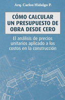 CMO CALCULAR UN PRESUPUESTO DE OBRA DESDE CERO