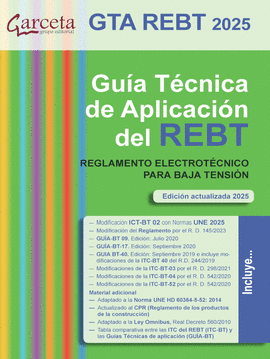 GTA REBT 2025. GU�A T�CNICA DE APLICACI�N DEL REBT 2025