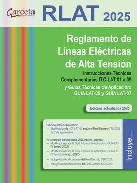 RLAT 2025. REGLAMENTO LINEAS ELECTRICAS DE ALTA TENSION