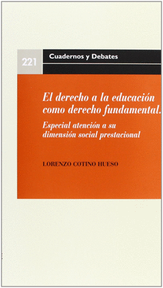 EL DERECHO A LA EDUCACION COMO DERECHO FUNDAMENTAL