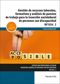 GESTIN DE RECURSOS LABORALES, FORMATIVOS Y ANLISIS DE PUESTOS DE TRABAJO PARA LA INSERCIN SOCIOLABORAL DE PERSONAS CON DISCAPACIDAD