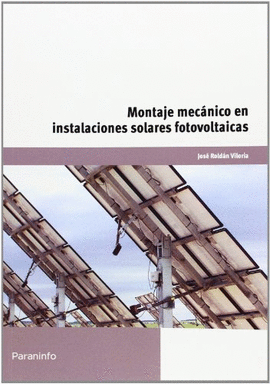 MONTAJE MECNICO EN INSTALACIONES SOLARES FOTOVOLTAICAS