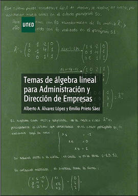 TEMAS DE �LGEBRA L�NEAL PARA ADMINISTRACI�N Y DIRECCI�N DE EMPRESAS