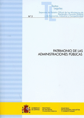 PATRIMONIO DE LAS ADMINISTRACIONES PUBLICAS N� 9 SEPARATA DEL BOLETIN OFICIAL DE LOS MINISTERIOS DE HACIENDA PUBLICA